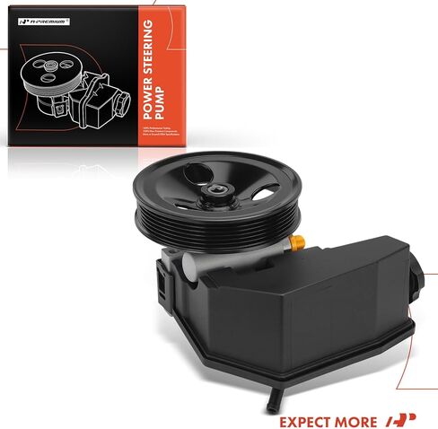A-Premium Power Steering Pump, with 6-Groove Pulley & Reservoir, Compatible with Jeep Wrangler 2004-2006, TJ 2004-2006, L6 4.0L, Replace# 52087871AE in Saudi Arabia