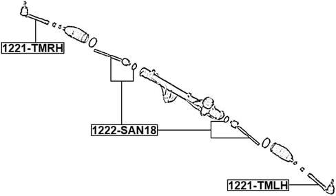 فبراير 1221-TMLH نهاية قضيب ربط التوجيه الأيسر لـ 56820-P2000 in Kuwait