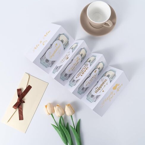 HOMANGA Wedding Money Card, Wedding Card for Cash Gifts, Weddings Money Holder, Wedding's Cards for Bride and Groom (Mr. & Mrs.) in Kuwait