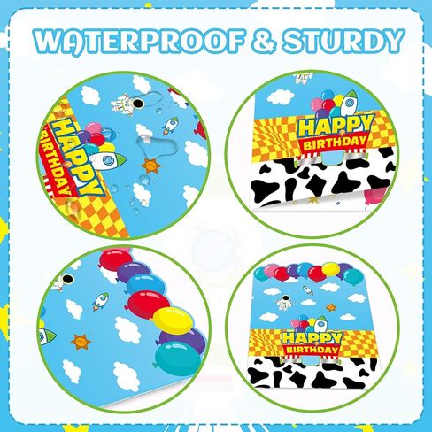 بطاقة عيد ميلاد عملاقة من كارتون ستوري، كتاب الضيوف العملاق، 13.7 × 21.6 بوصة، بطاقة عيد ميلاد كبيرة عملاقة، مناسبة لمستلزمات الحفلات ذات الطابع الخاص باللعبة، بما في ذلك المغلف (أبيض) in Kuwait