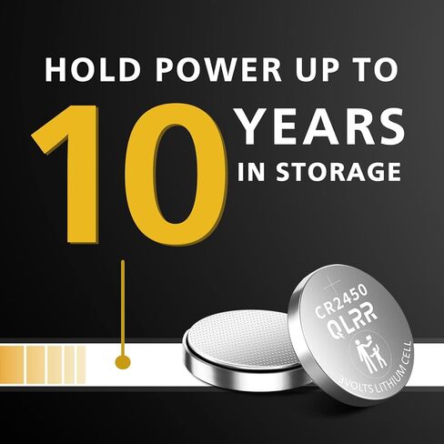 بطارية CR2450 بطارية ليثيوم 3 فولت خلية عملة معدنية 50 حزمة، بطاريات طويلة الأمد CR2450 مفتاح السيارة عن بعد، الساعات، المفاتيح الرئيسية، الآلات الحاسبة، الألعاب الإلكترونية in Kuwait