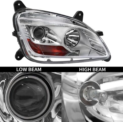 aostirmotor Right Halogen Headlights Fit for 2013-2020 Peterbilt 579 Class 8 Truck Front Headlamps Compatible with 2011-2018 Peterbilt 587 (Passenger Side) in Kuwait