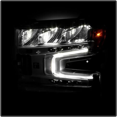 ACANII - لـ [LED منخفض/عالي الشعاع مع إشارة الهالوجين] 2019-2021 تشيفي سيلفرادو 1500 LED DRL مجموعة المصابيح الأمامية in Saudi Arabia