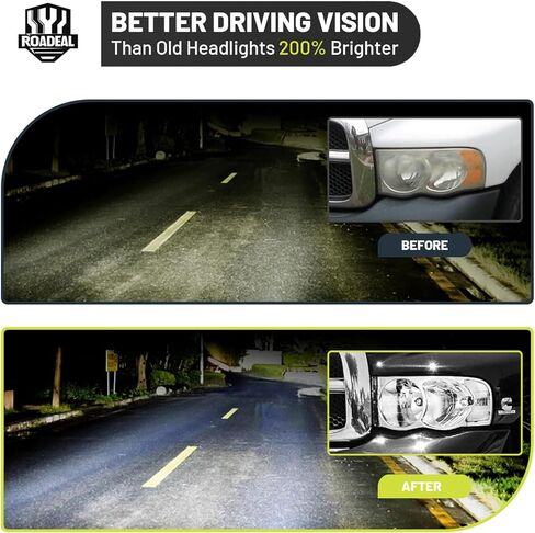 مجموعة المصابيح الأمامية لـ 02-05 دودج رام 1500 لـ 03-05 دودج رام 2500/3500 استبدال المصابيح الأمامية أسود الإسكان سائق وجانب الركاب in Kuwait