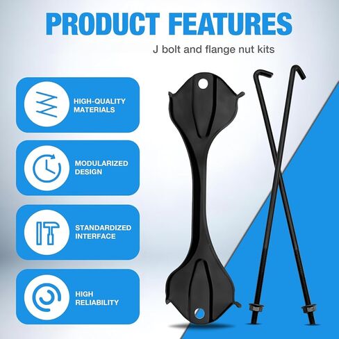 74481-0C030 Battery Hold Down with J bolt Kit Fit for Toyota Tundra 2007-2021 Sequoia 2008-2021 in Kuwait