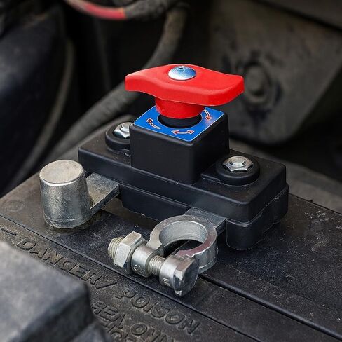 Heavy Duty Battery Disconnect Switch, 12-24V Master Isolator Cut-Off Compatible with Car, RV, Boat, Marine, ATV Power Management in Saudi Arabia