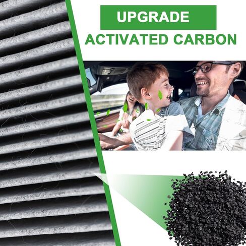 NQF182 Cabin Air Filter for Honda Civic Clarity CR-V CR-Z Fit HR-V Insight Odyssey MDX TLX RDX INTEGRA(Carbon 3 Pack) in Kuwait