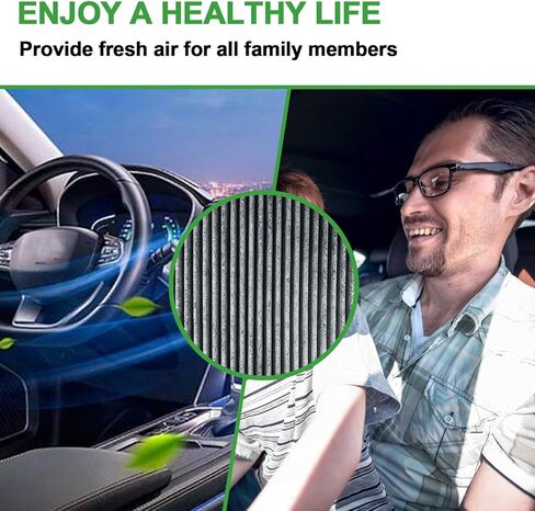 NQF182 Cabin Air Filter for Honda Civic Clarity CR-V CR-Z Fit HR-V Insight Odyssey MDX TLX RDX INTEGRA(Carbon 3 Pack) in Kuwait