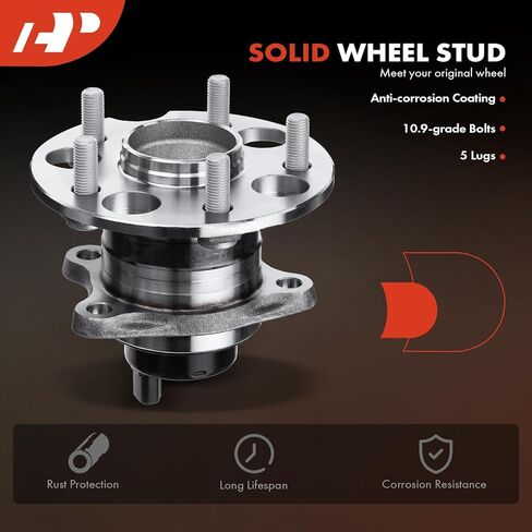 A-Premium Rear Right Wheel Bearing and Hub Assembly with ABS & 5-Lug Compatible with Toyota Highlander 2004-2007 & Lexus RX330 2004-2006, RX350 2007-2009, RX400h 2006-2008, FWD in Saudi Arabia