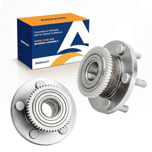 2-Pack 513346 Front Wheel Bearing and Hub Assembly Fit for 2015-2021 Ford Mustang, 5 Lugs w/ABS, 2-Pack in Kuwait