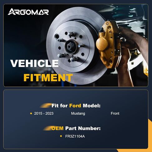 2-Pack 513346 Front Wheel Bearing and Hub Assembly Fit for 2015-2021 Ford Mustang, 5 Lugs w/ABS, 2-Pack in Kuwait