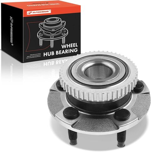 A-Premium Front Wheel Bearing and Hub Assembly with ABS Ring & 5-Lug Compatible with Ford Thunderbird 1991-1997, Lincoln Mark VIII 1992-1998, Mercury Cougar 1991-1997 in Saudi Arabia