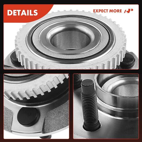 A-Premium Front Wheel Bearing and Hub Assembly with ABS Ring & 5-Lug Compatible with Ford Thunderbird 1991-1997, Lincoln Mark VIII 1992-1998, Mercury Cougar 1991-1997 in Saudi Arabia