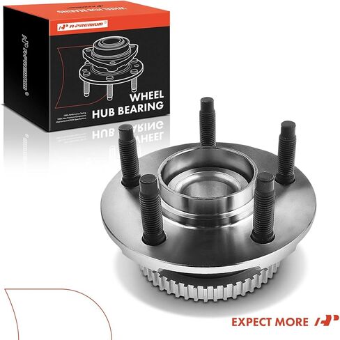 A-Premium Front Wheel Bearing and Hub Assembly with ABS Ring & 5-Lug Compatible with Ford Thunderbird 1991-1997, Lincoln Mark VIII 1992-1998, Mercury Cougar 1991-1997 in Saudi Arabia