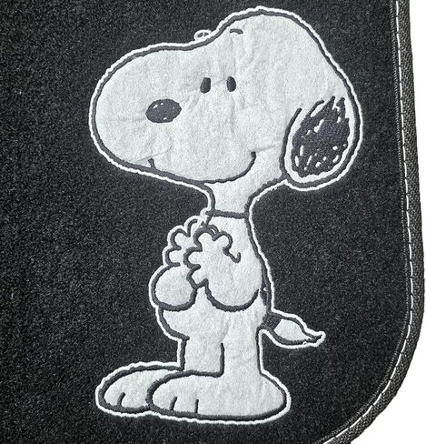 Peanuts Snoopy and Woodstock Car Floor Mats Set of 5 - Embroidered Carpet Front & Rear Universal Fit Non-Slip Mats with Air Freshener for Cars, SUVs, Trucks in Saudi Arabia
