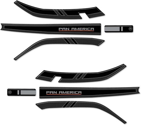 labelbike - 3D Stickers Motorcycle Handguards Protection and Decoration in Resin Compatible with Harley Davidson Pan America 2020-2022 Color Carbon Black in Kuwait