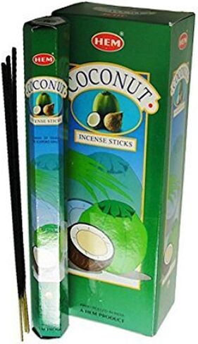 HEM Coconut 100 Incense Sticks (5 x 20 stick packs) in Saudi Arabia