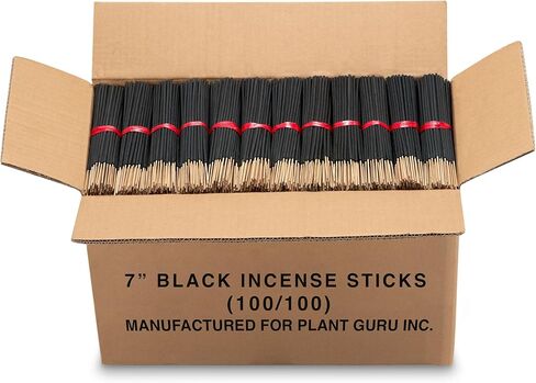 10000 Unscented Charcoal Black Incense Sticks 7" Short Bulk Wholesale - 100% Natural Charcoal, Joss and Bamboo Punk 7 inch Small Blanks - Great for DIY Aromatherapy Incense Making. in Saudi Arabia