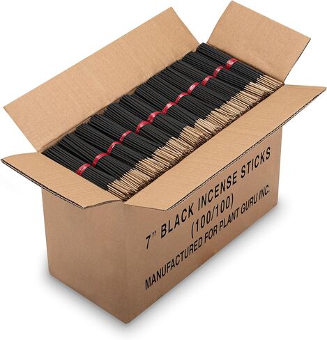10000 Unscented Charcoal Black Incense Sticks 7" Short Bulk Wholesale - 100% Natural Charcoal, Joss and Bamboo Punk 7 inch Small Blanks - Great for DIY Aromatherapy Incense Making. in Saudi Arabia