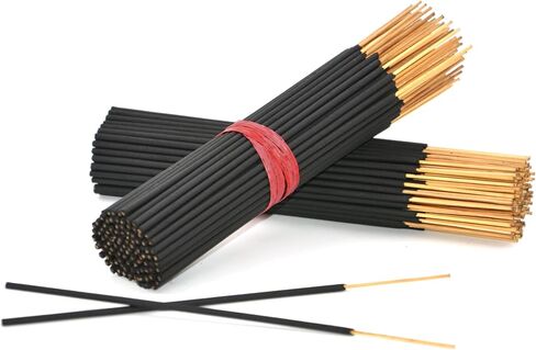 10000 Unscented Charcoal Black Incense Sticks 7" Short Bulk Wholesale - 100% Natural Charcoal, Joss and Bamboo Punk 7 inch Small Blanks - Great for DIY Aromatherapy Incense Making. in Saudi Arabia