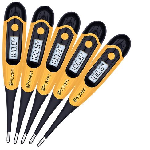 iProven Pet Thermometer (Termometro) for Accurate Fever Detection, Suitable for Cats/Dogs, Waterproof Pet Thermometer, Fast and Accurate Measurements in 20 Seconds - DT-K117 in Kuwait