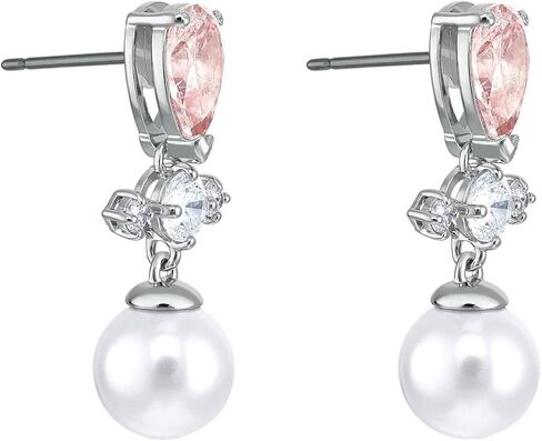 Swarovski Perfection Pierced Earrings Light Multi/Pink One Size in Saudi Arabia
