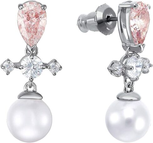 Swarovski Perfection Pierced Earrings Light Multi/Pink One Size in Saudi Arabia