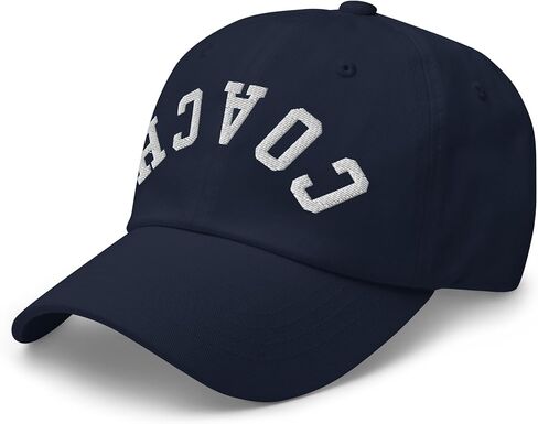 NX Upside Down Coach Embroidered Curved Bill Cap Relaxed Fit Low Crown Adjustable Hat for Men and Women in Saudi Arabia