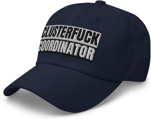 قبعة منسقة من Clusterfuck مناسبة بشكل مريح ومنحني بيل منخفض التاج قابل للتعديل مضحك Aduilt الفكاهة أبي قبعة in Saudi Arabia