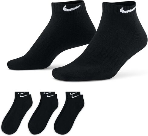 Nike Men's 3-pack Everyday Cushion Low-Cut Training Socks SX7670-964 White Gray Black (as1, numeric, numeric_12, numeric_15, regular, regular, Grey Multi) in Saudi Arabia