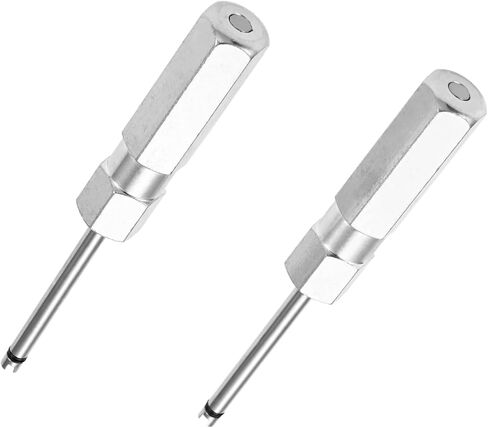 2Pcs Valve Core Removal Tool, Tire Valve Stem Puller Rod Tool, Screwdriver Valve Stem Core Remover, Tire Valve Tool for Schrader Valve Cores (4 Inch Length) in Saudi Arabia