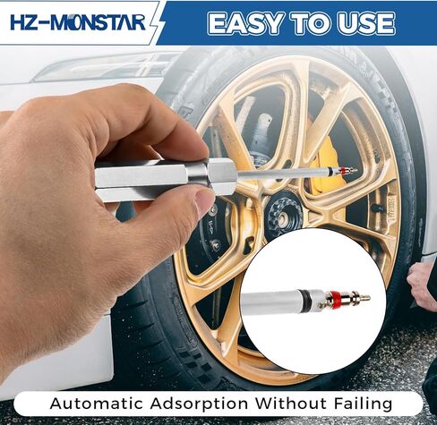 2Pcs Valve Core Removal Tool, Tire Valve Stem Puller Rod Tool, Screwdriver Valve Stem Core Remover, Tire Valve Tool for Schrader Valve Cores (4 Inch Length) in Saudi Arabia