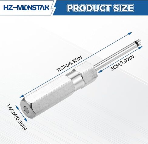 2Pcs Valve Core Removal Tool, Tire Valve Stem Puller Rod Tool, Screwdriver Valve Stem Core Remover, Tire Valve Tool for Schrader Valve Cores (4 Inch Length) in Saudi Arabia
