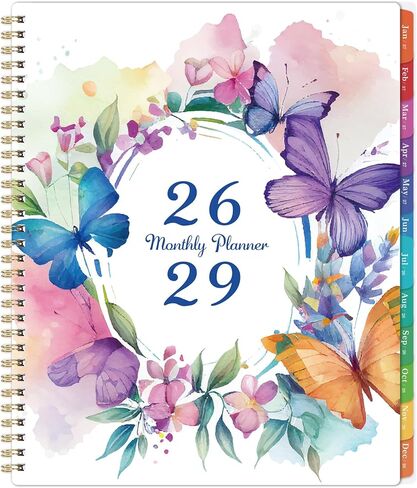 2026-2029 Monthly/Calendar Planner - 3 Year Monthly Planner 2026-2029, July 2026 - June 2029, 9" x 11", 36- Month Calendar with Colorful Tabs, Inner Pocket in Kuwait