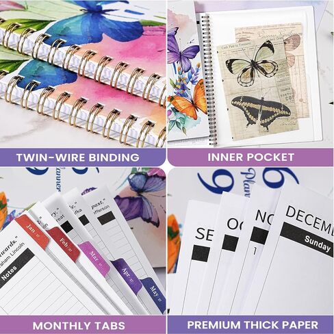 2026-2029 Monthly/Calendar Planner - 3 Year Monthly Planner 2026-2029, July 2026 - June 2029, 9" x 11", 36- Month Calendar with Colorful Tabs, Inner Pocket in Kuwait