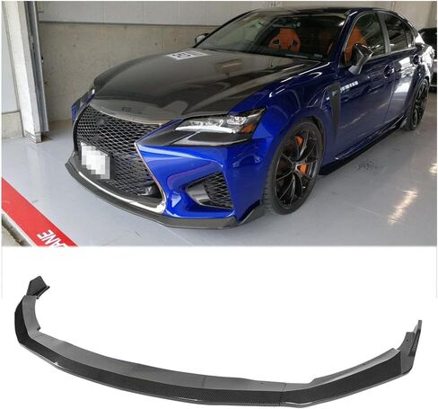 Front Bumper Lip for Lexus GS-F 2015-2020 Front Spoiler Splitter Diffuser (Carbon Fiber Painted) in Saudi Arabia