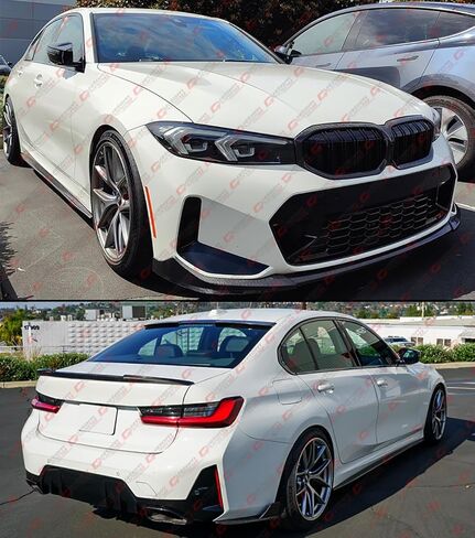 CMST Style Glossy Black Side Skirt Extension Compatible for 2019-2025 BMW G20 330i 330e M340i in Saudi Arabia