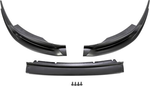 Front Bumper Lip Spoiler Compatible with 2013-2014 Ford Mustang GT Lower Spoiler PP Plastic Black 3Pcs in Saudi Arabia