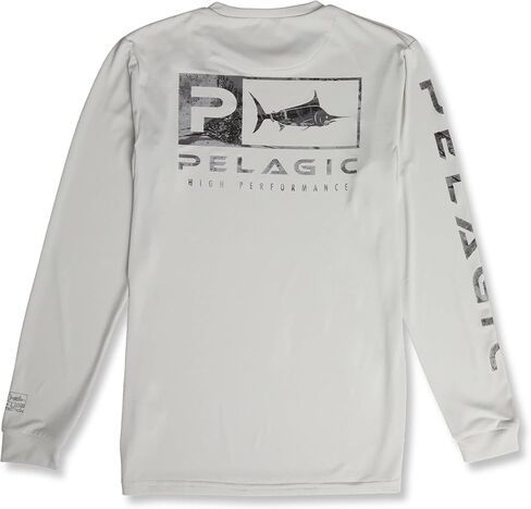 PELAGIC Youth Aquatek Icon Fishing Shirt, Long Sleeve, UPF 50+ Protection, Ultra Soft Feel in Kuwait