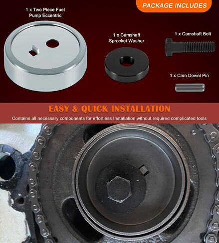 Mechanical Fuel Pump Eccentric Repair Kit Fits for Ford 385 Series Big Block BBF 370 429 460 514 and SBF 260 289 302 331 347 351C 351W 5.0 408, Fuel Pump Cam Lobe - Fuel Pump Eccentric Kit in Saudi Arabia