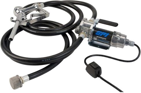 GPI - G8P مضخة نقل الوقود المحمولة، فوهة الإغلاق اليدوي، 8 جالون في الدقيقة، 12 فولت (147000-01) in Kuwait