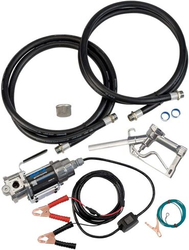 GPI - G8P مضخة نقل الوقود المحمولة، فوهة الإغلاق اليدوي، 8 جالون في الدقيقة، 12 فولت (147000-01) in Kuwait