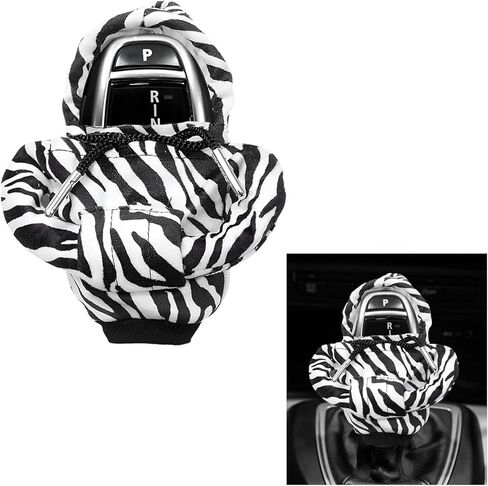 Car Shift Knob Hoodie Cover, Funny Gear Shifter Protector Mini Sweater Hoodie Decoration, Fashionable Gearshift Protection Winter Warm Auto Interior Gadgets, Car Accessories (Coconut Tree) in Saudi Arabia