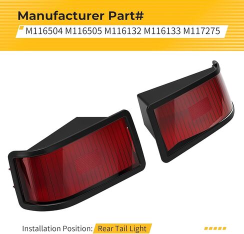 M MATI Rear Tail Light Kit Fits for John Deere 415 425 445 455 Without Bulbs M116504 M116505 M116132 M116133 M117275 in Kuwait