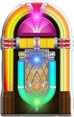 1950's Jukebox Flashing Body Light Lapel Pins with 1 Pink, 1 Blue, 1 Green LED's in Kuwait