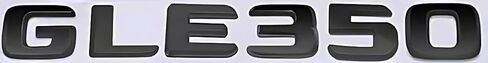 GLE350 Emblem Decal Car Numbers Letters Decal Plating Badge 3D Metal Style Fit for GLE350 Car Model Black in Kuwait