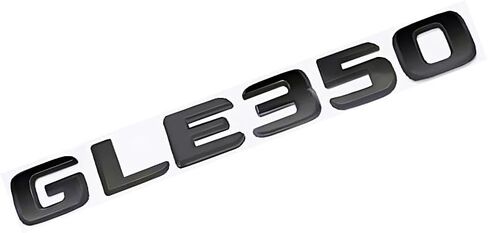 GLE350 Emblem Decal Car Numbers Letters Decal Plating Badge 3D Metal Style Fit for GLE350 Car Model Black in Kuwait