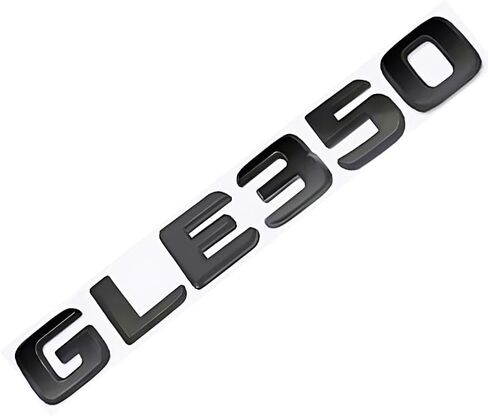 GLE350 Emblem Decal Car Numbers Letters Decal Plating Badge 3D Metal Style Fit for GLE350 Car Model Black in Kuwait