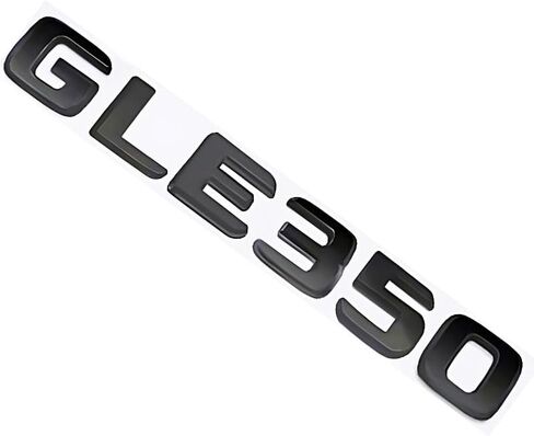 GLE350 Emblem Decal Car Numbers Letters Decal Plating Badge 3D Metal Style Fit for GLE350 Car Model Black in Kuwait