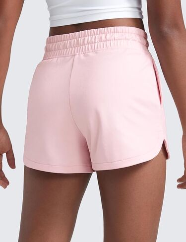شورت رياضي كاجوال من CRZ YOGA للفتيات Cloud Jersey Dolphin - جيوب رياضية للتنس وكرة القدم برباط للأطفال في سن المراهقة in Kuwait